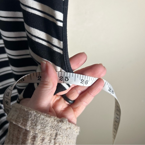 Universal Standard Iconic Geneva Dress Black White Stripe Maxi Size L US 3X - Picture 6 of 8